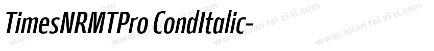TimesNRMTPro CondItalic字体转换
